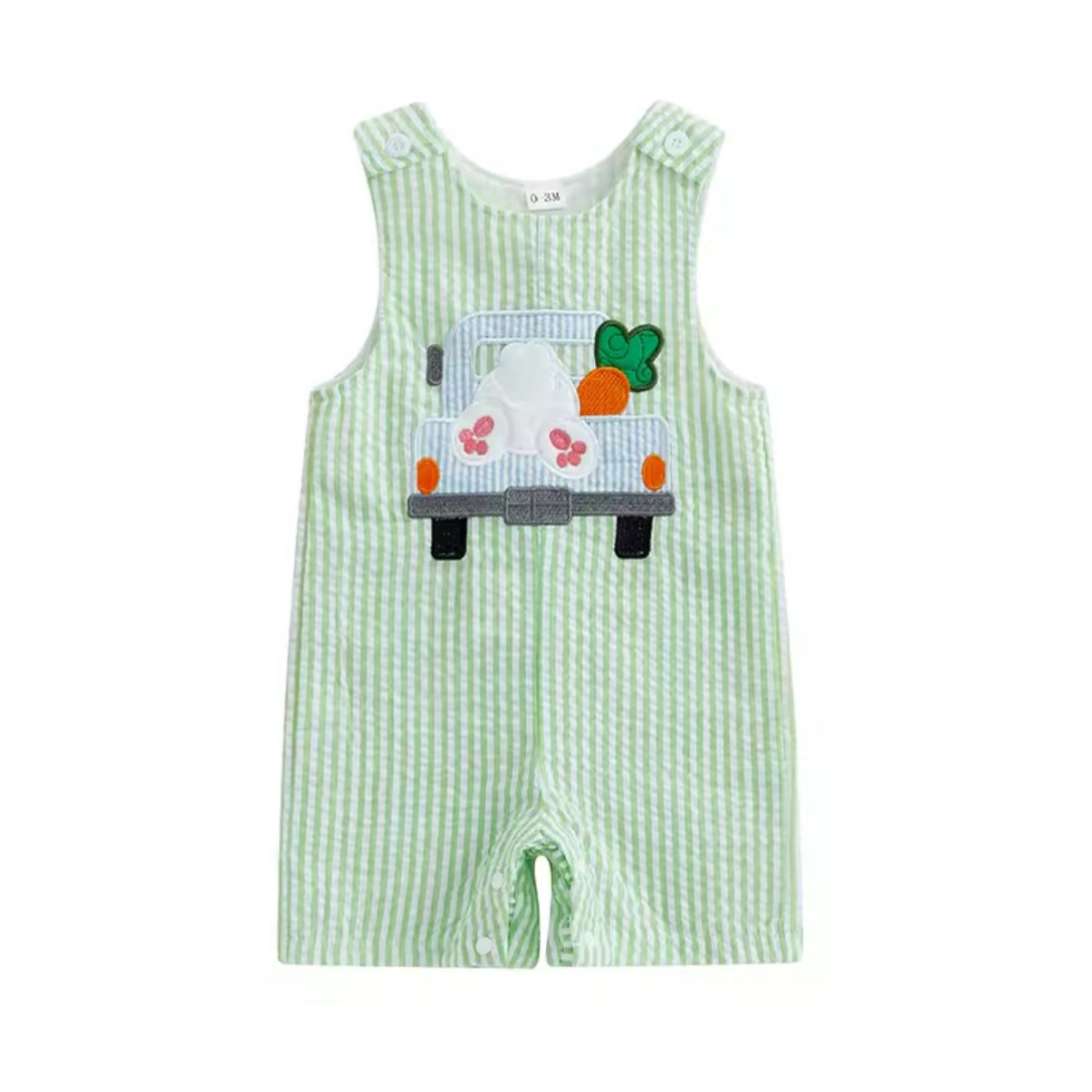 boy bunny romper