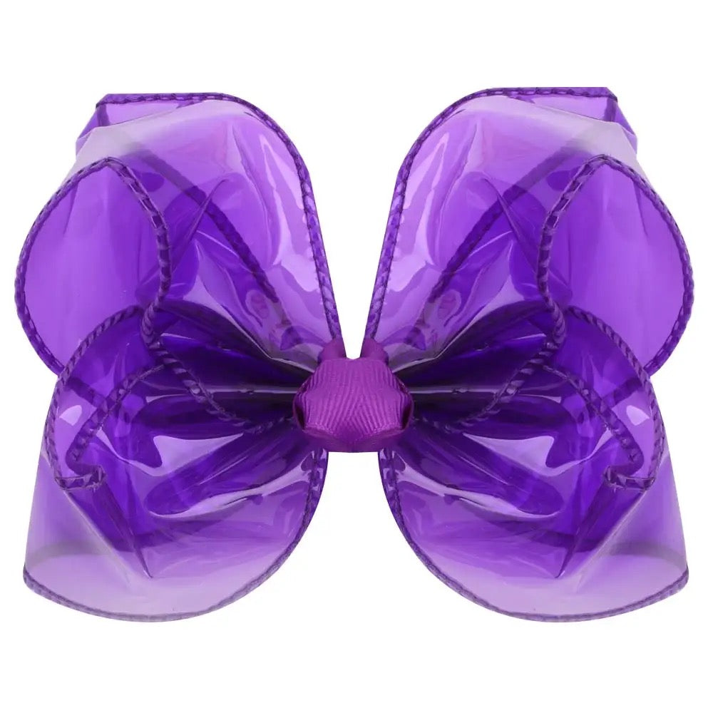 5'' swim pool hair bows hairclip kids jelly bow