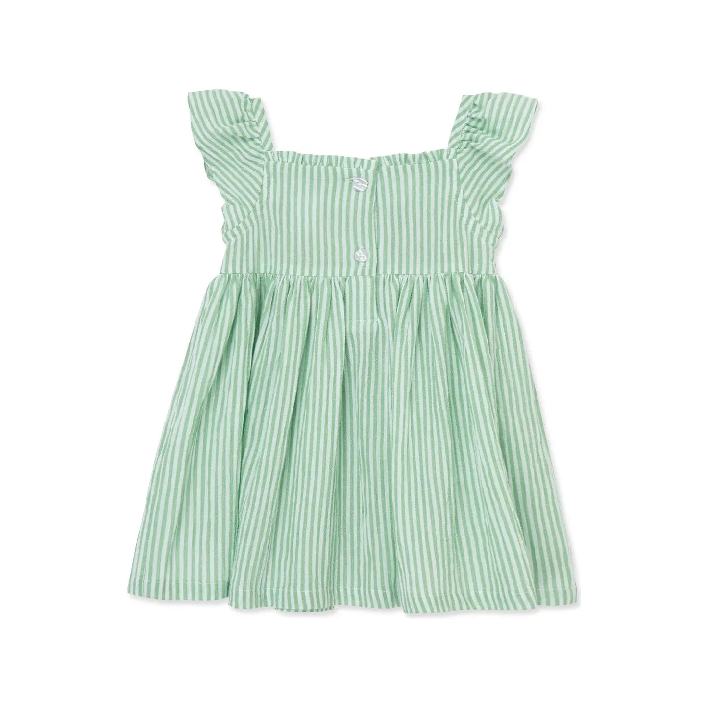 green embroidered sundress with panty