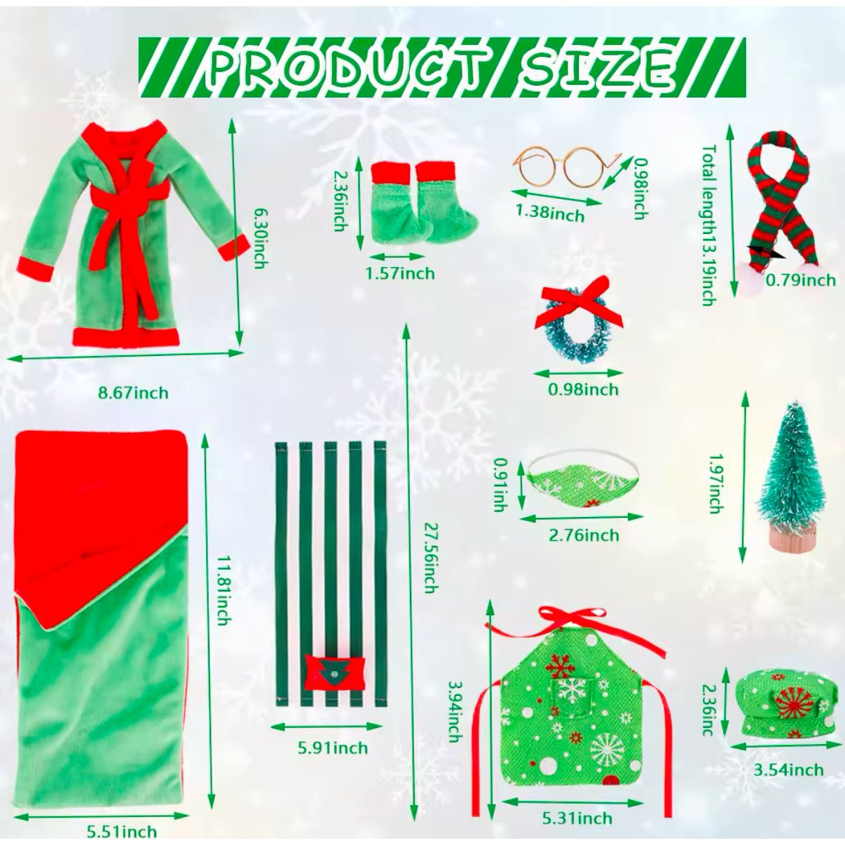 10Pcs/Set Elf Doll Clothes PEEK A BOO