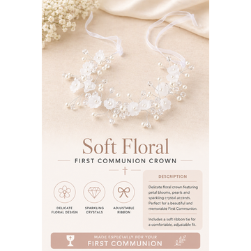 Soft Floral Pearl Headpiece PEEK A BOO