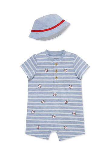 Baby Boys Baseball Romper with Hat PEEK A BOO