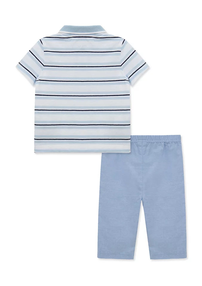 Baby Whale Polo Pant Set Little Me
