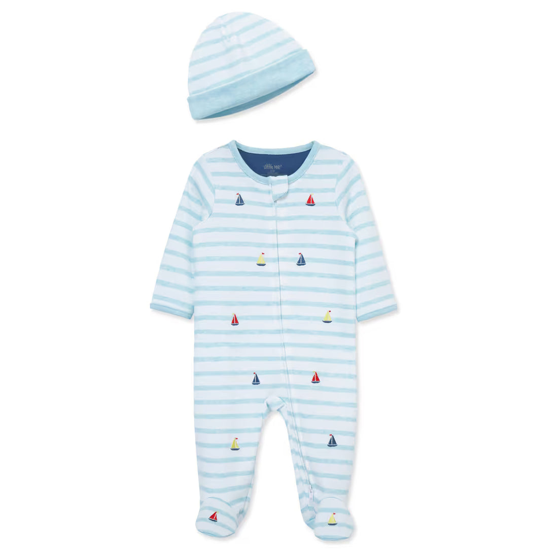 breezy-sailor-baby-footie-hat-striped-sailboat-design