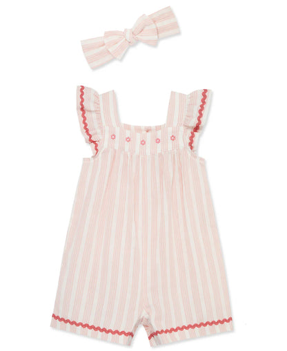 Stripe Gauze Romper