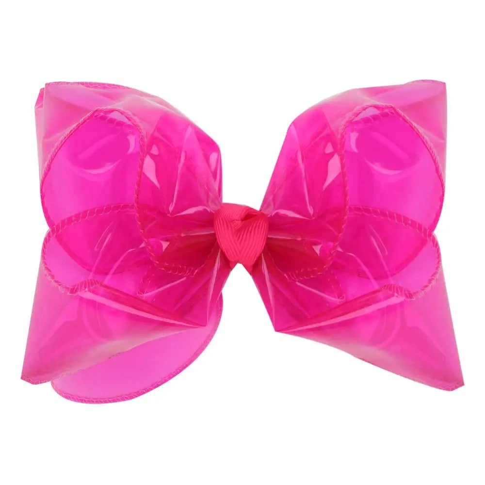 5'' swim pool hair bows hairclip kids jelly bow