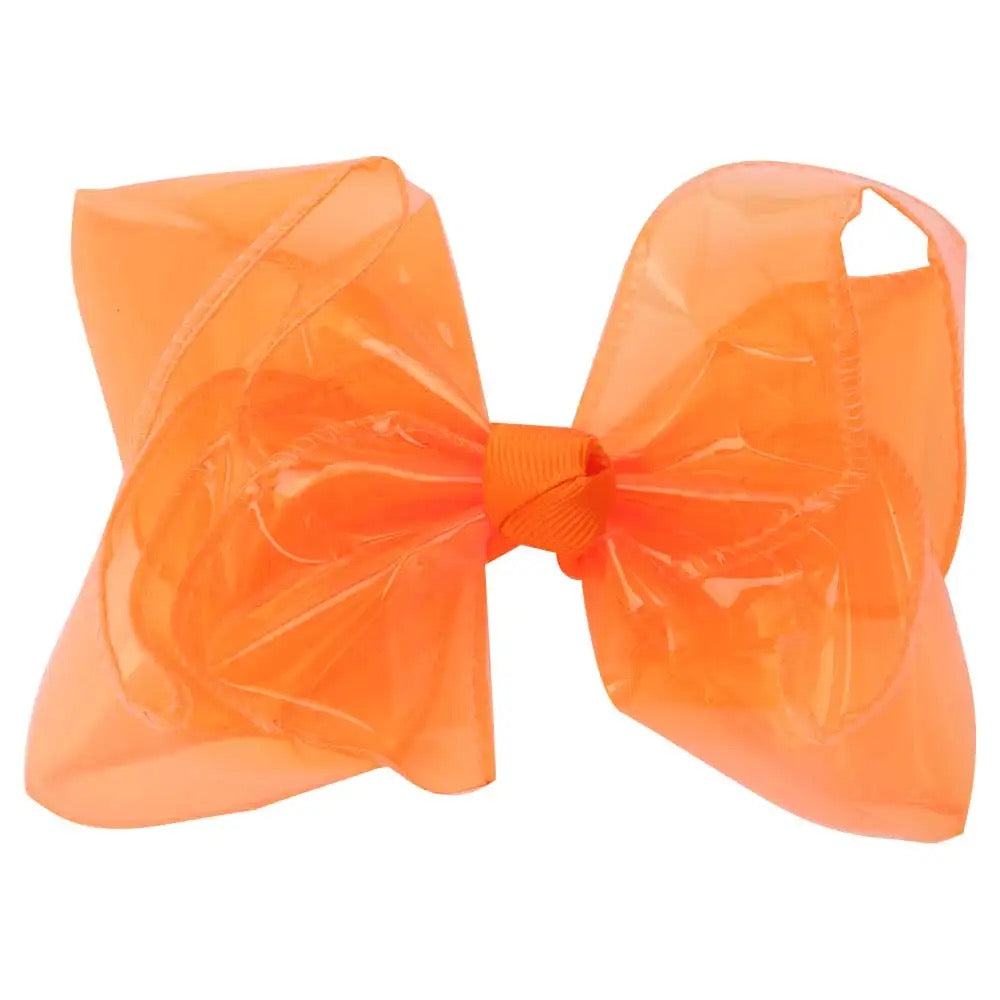 5'' swim pool hair bows hairclip kids jelly bow