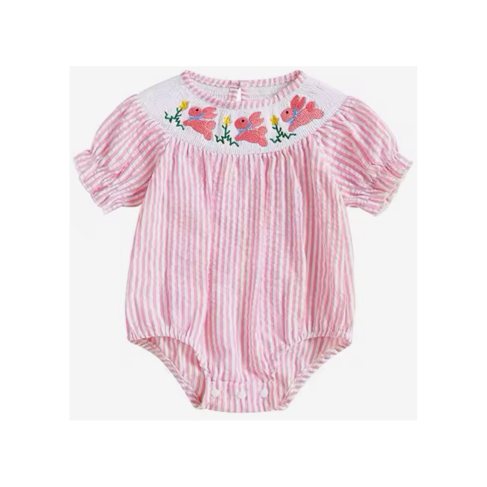Baby Girl Easter Romper PEEK A BOO