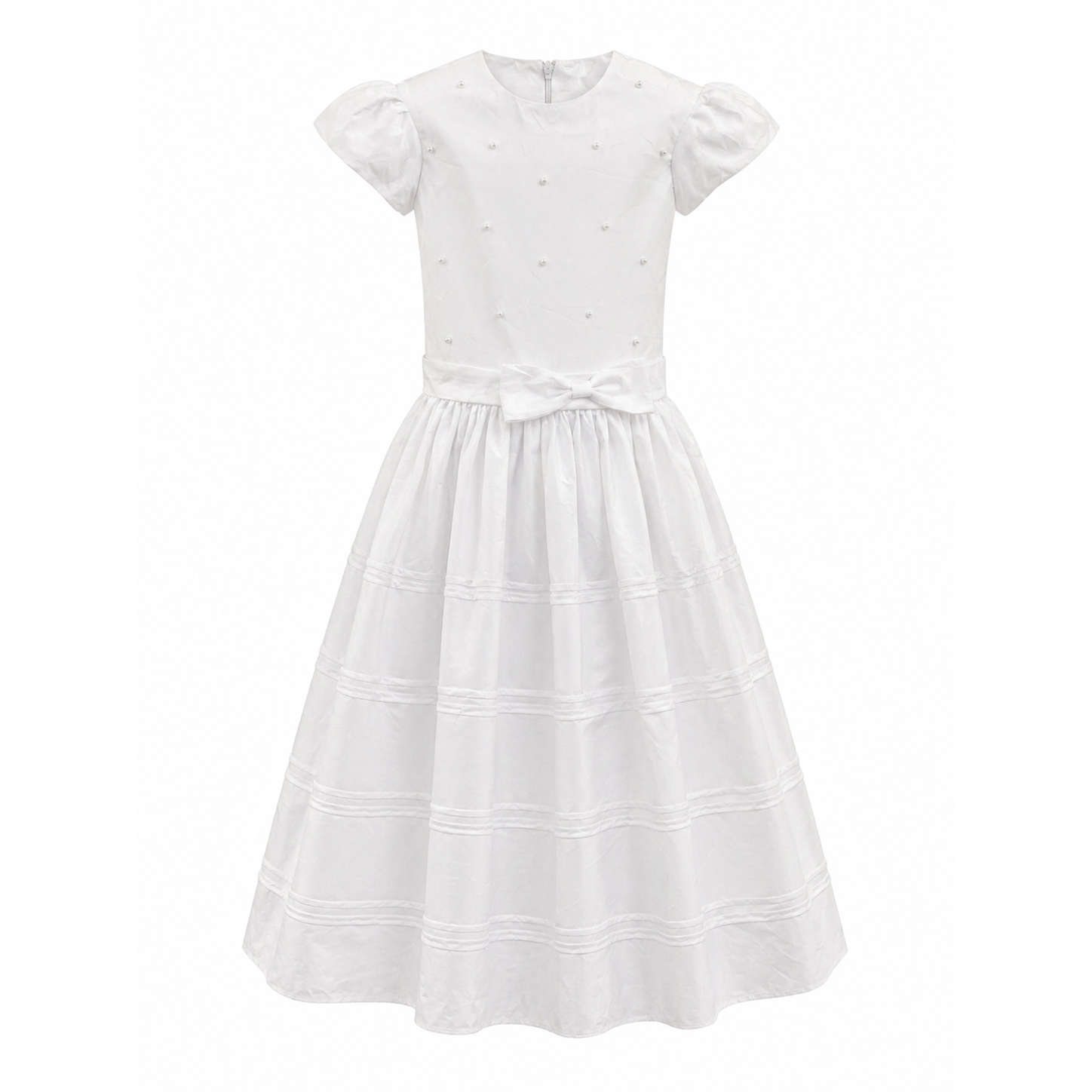 White Pearl First Communion Dress PEEK A BOO