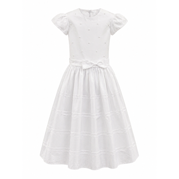 White Pearl First Communion Dress PEEK A BOO