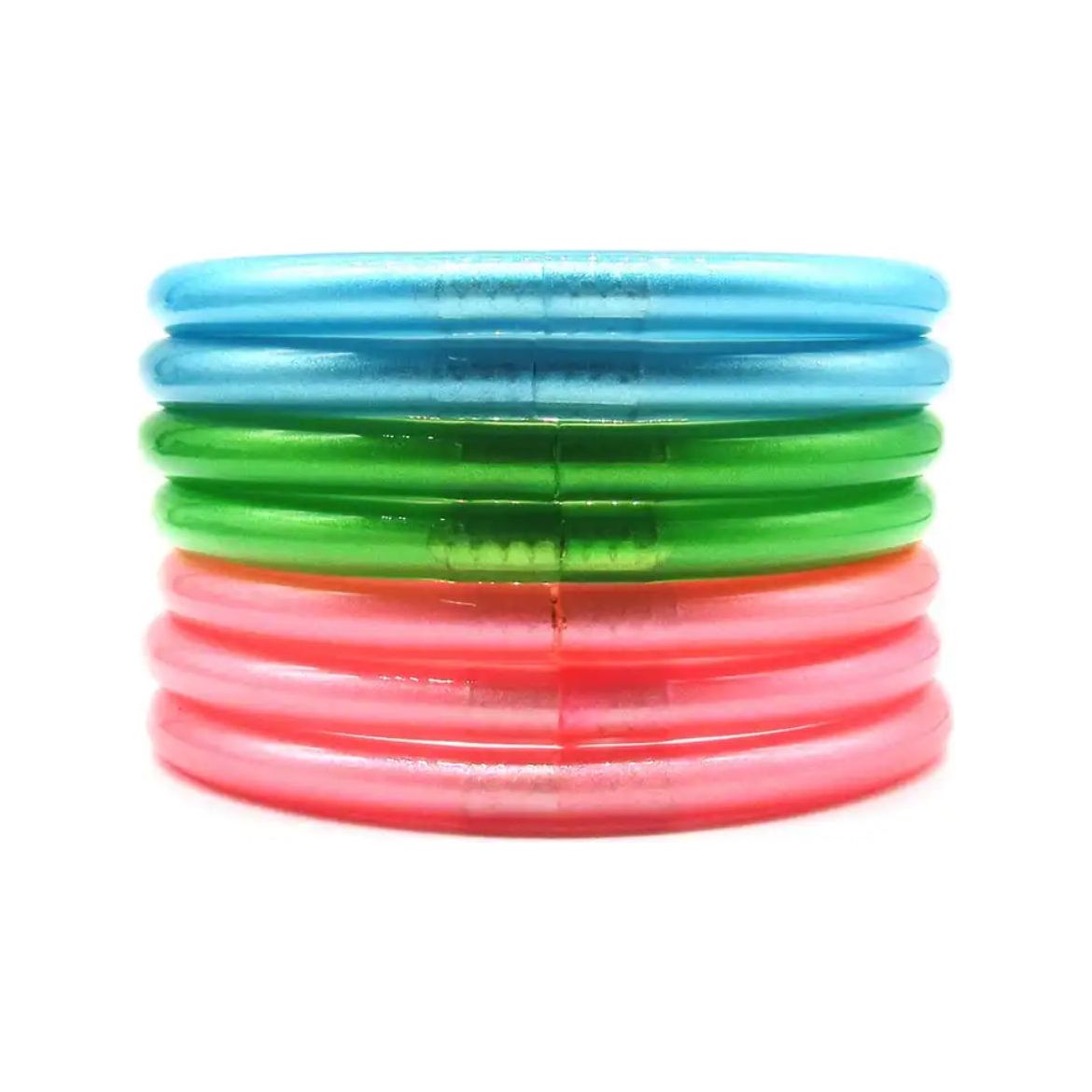 7pcs/Set  Bowknot Jelly Bangle PEEK A BOO