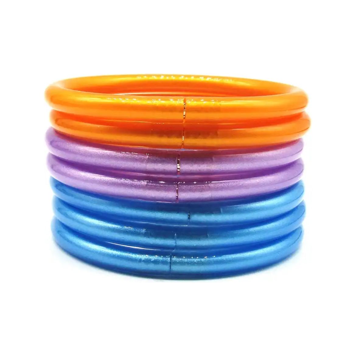 7pcs/Set  Bowknot Jelly Bangle PEEK A BOO