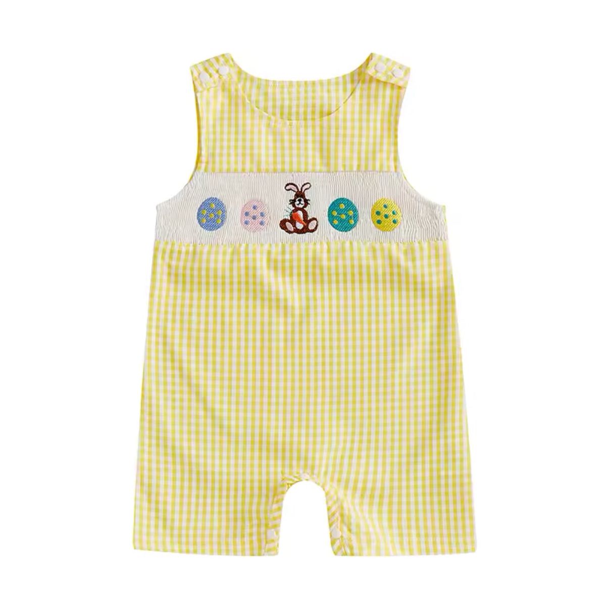 Yellow Boys Easter Jumpsuit PEEK A BOO
