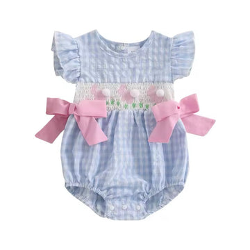 Blue Baby Easter Romper PEEK A BOO