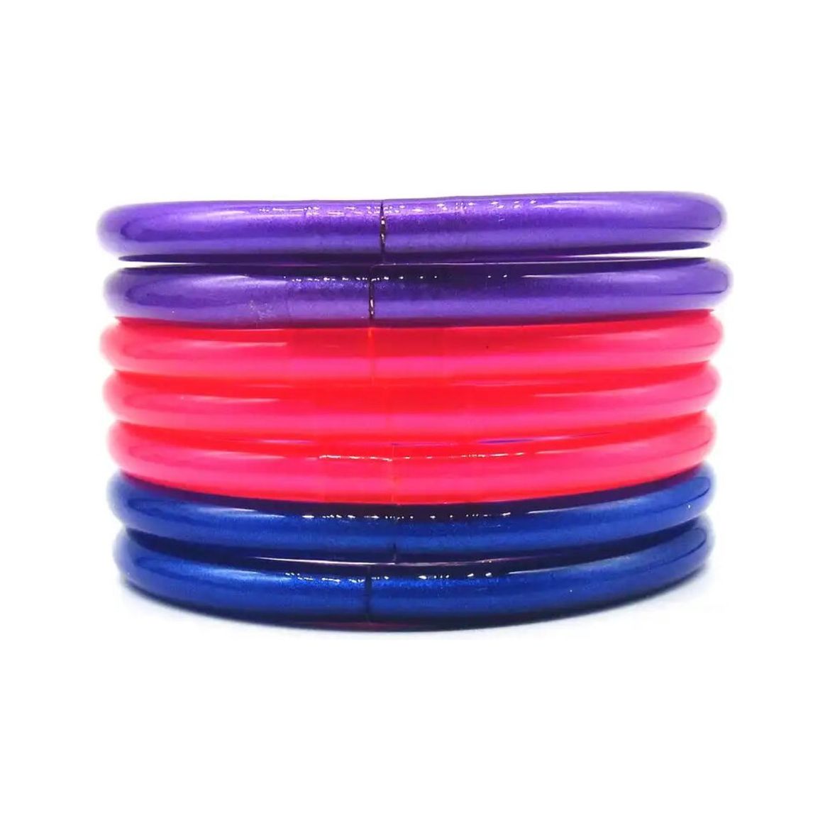 7pcs/Set  Bowknot Jelly Bangle PEEK A BOO