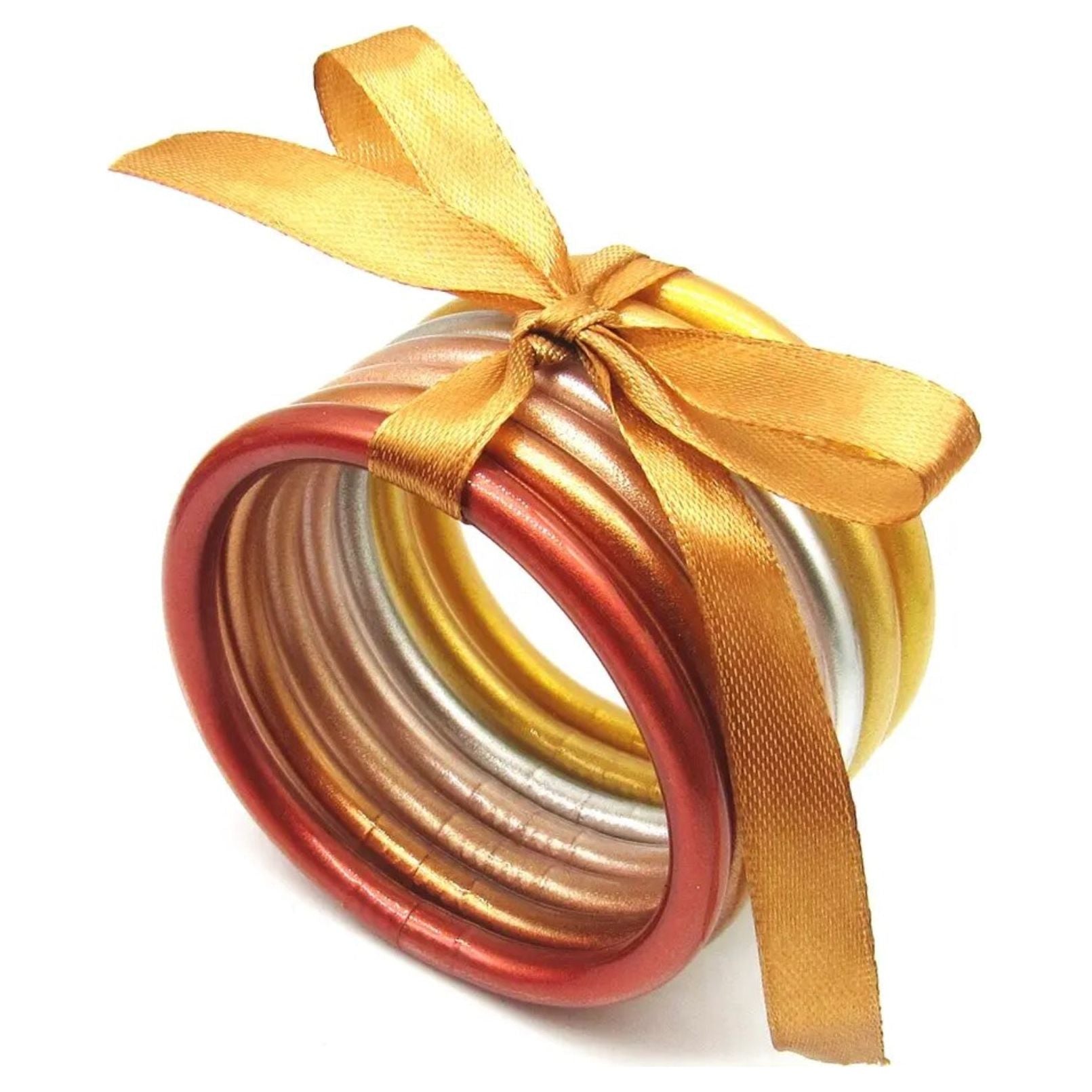 7pcs/Set  Bowknot Jelly Bangle PEEK A BOO