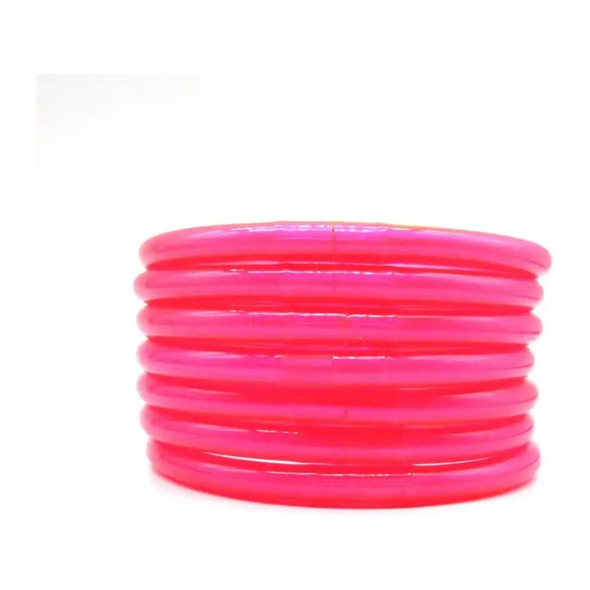 7pcs/Set  Bowknot Jelly Bangle PEEK A BOO