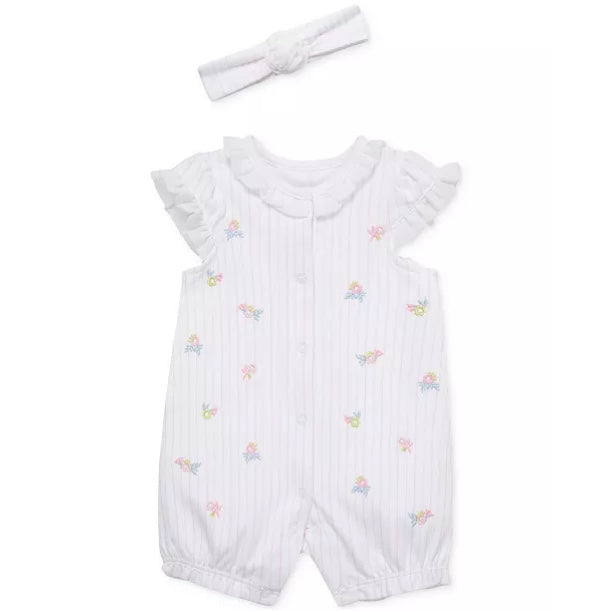 White/Floral PEEK A BOO