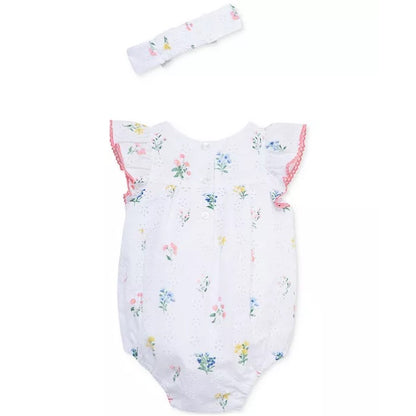 Baby Girls Cotton Eyelet Floral