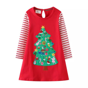 Christmas Tree Dress PEEK A BOO