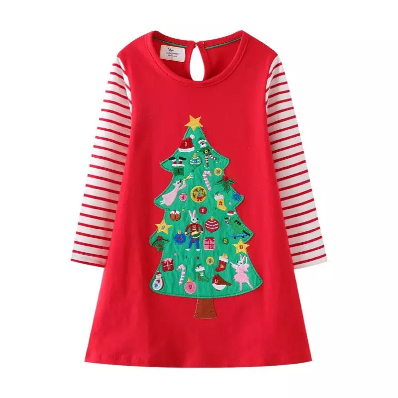 Christmas Tree Dress PEEK A BOO