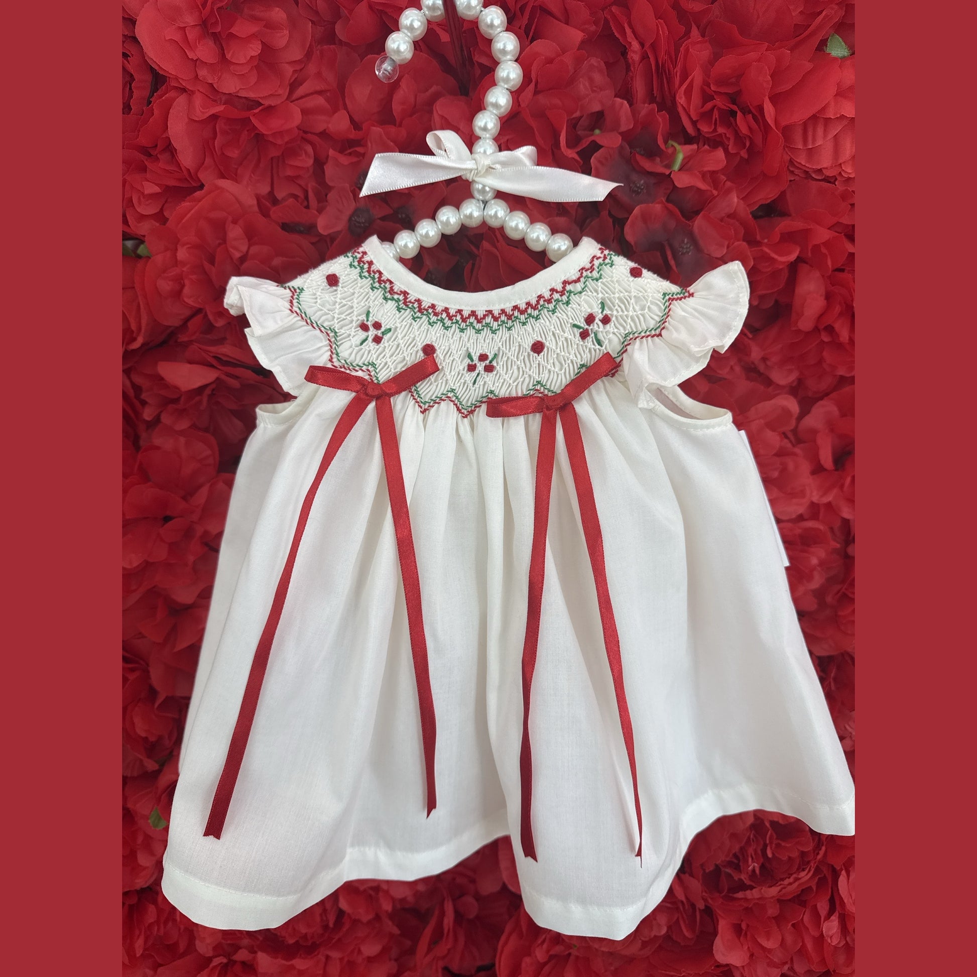 Classic Smocked Dress – Holiday Edition PEEK A BOO
