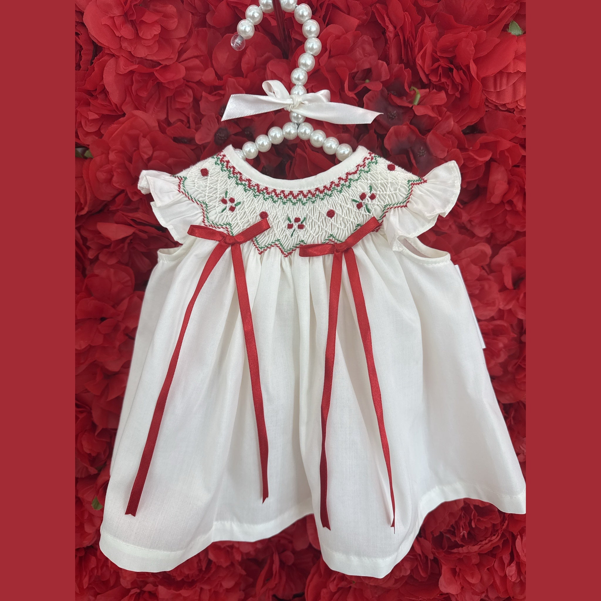 Classic Smocked Dress – Holiday Edition PEEK A BOO