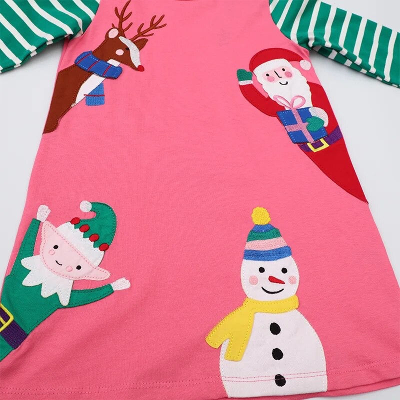 Pink Christmas Dress PEEK A BOO