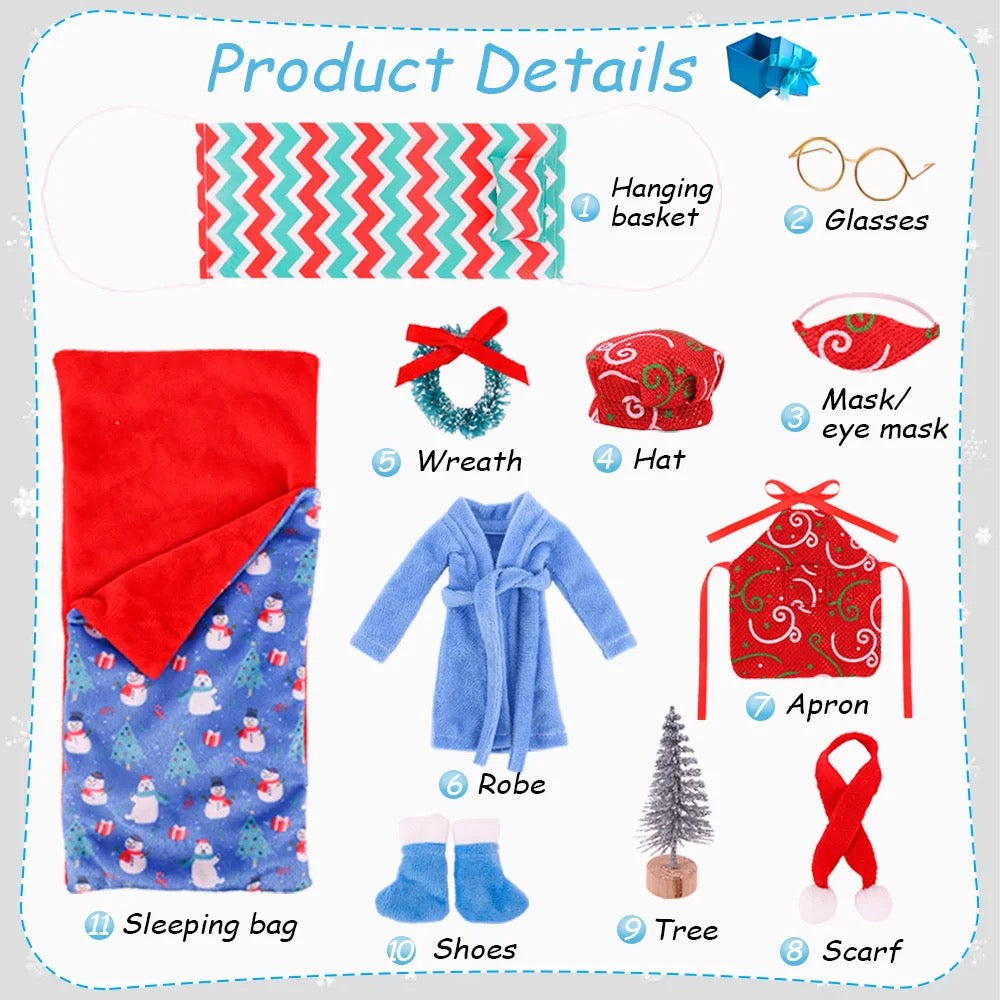 10Pcs/Set Elf Doll Clothes PEEK A BOO