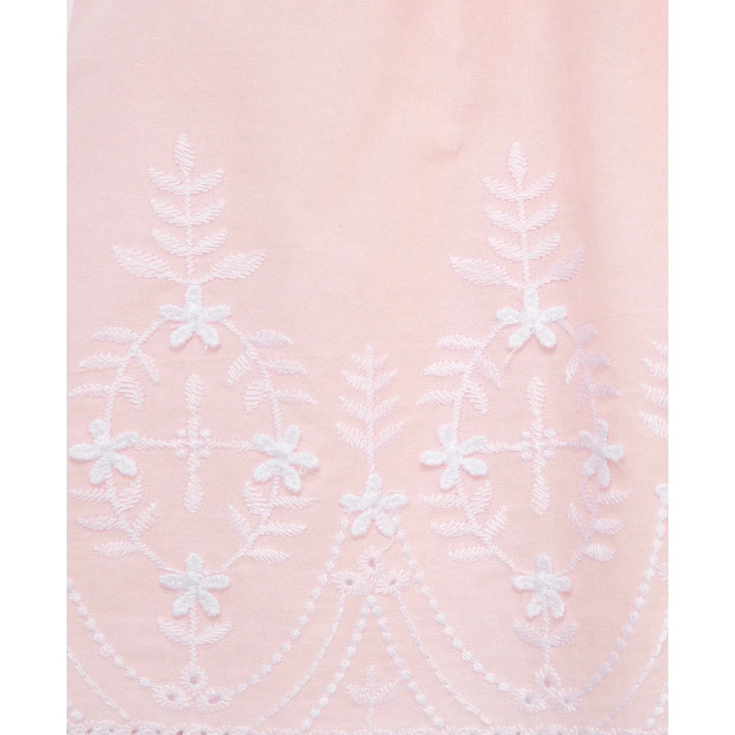 pink eyelet woven tunic set