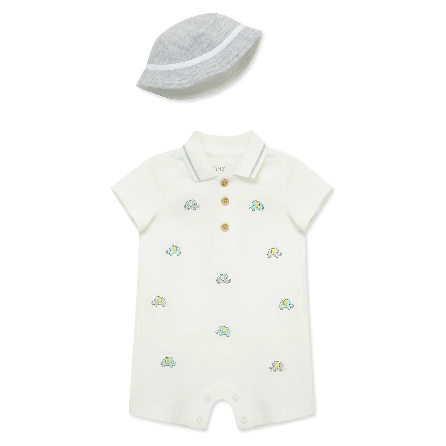 elephants romper & hat
