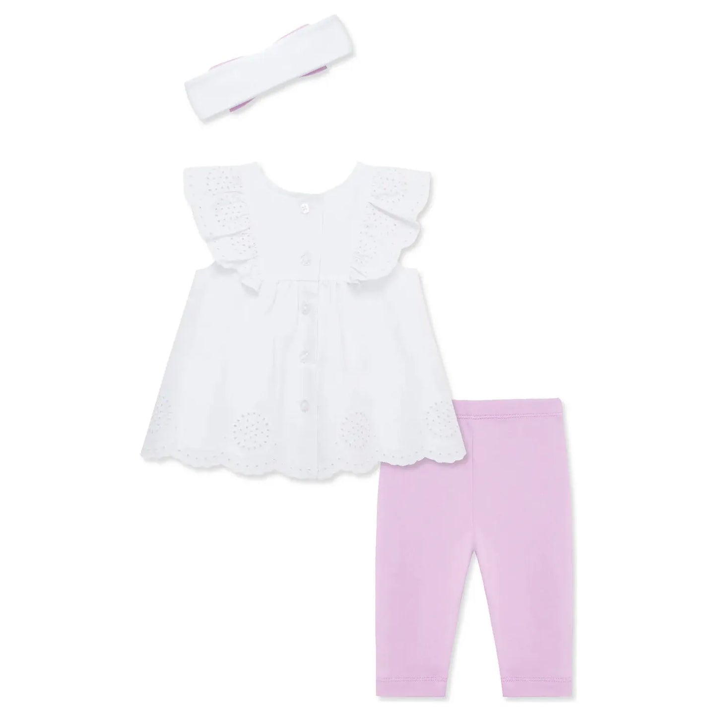 sweet eyelet woven tunic set