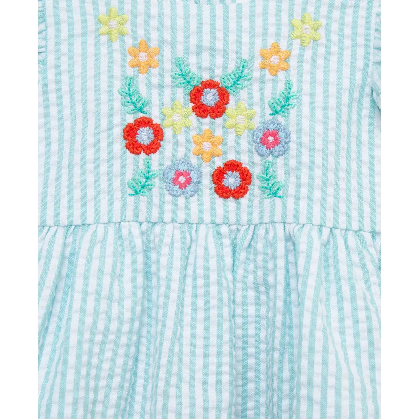 happy flowers woven tunic set