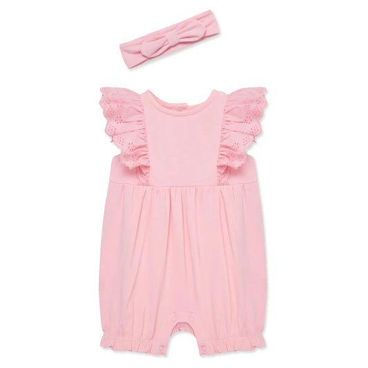 Candy Eyelet Romper & Headband Set
