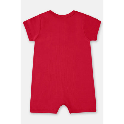 Red Baby Romper PEEK A BOO