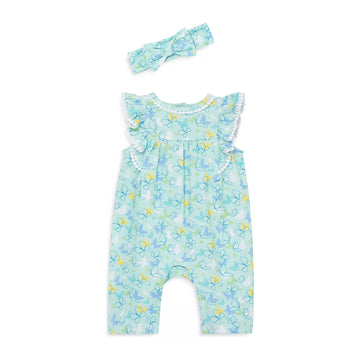 Girls' Butterflies Jumpsuit & Headband PEEK A BOO