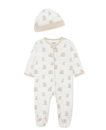 Baby Fuzzy Bears Footie Hat Little Me