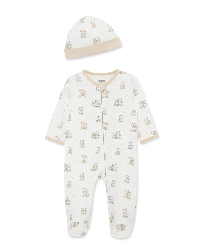 Baby Fuzzy Bears Footie Hat Little Me