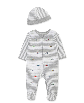 Baby Race Cars Footie Hat Little Me