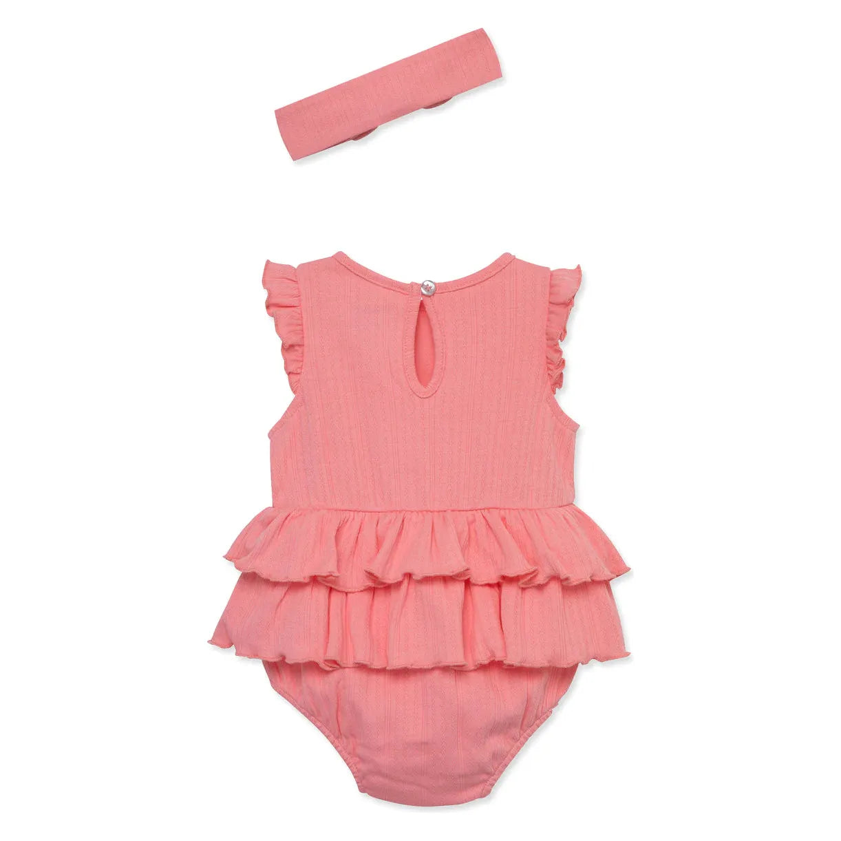 Pink Knit Bubble & Headband Set PEEK A BOO