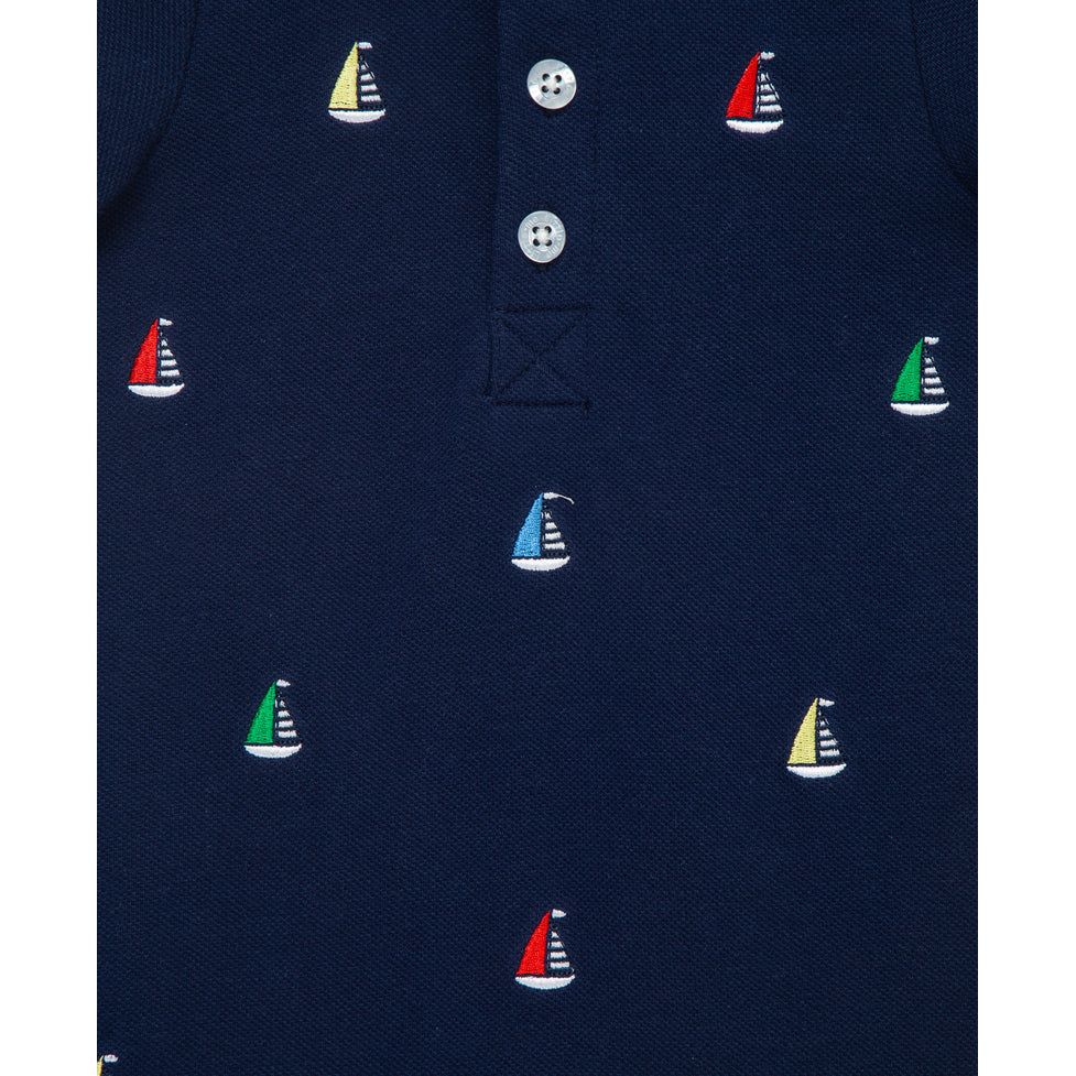 Sailboats Romper & Hat PEEK A BOO