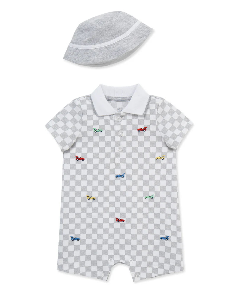 Baby Racecar Romper Set Little Me