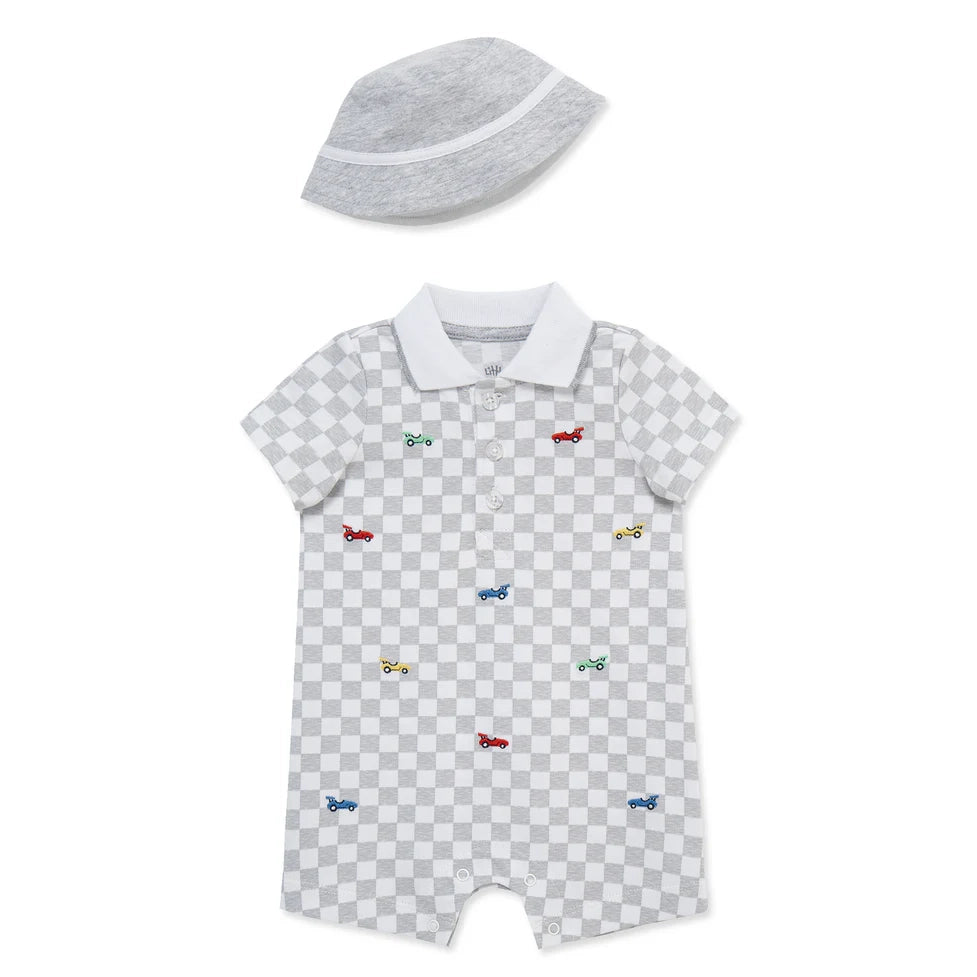 Baby Racecar Romper Set Little Me
