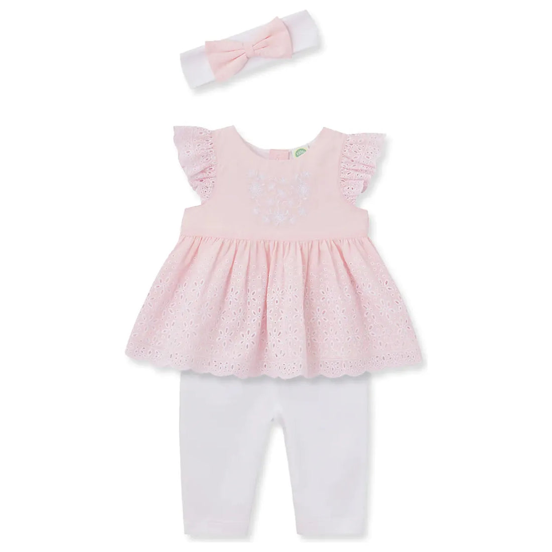 Daisy Eyelet Infant Woven Tunic Set PEEK A BOO