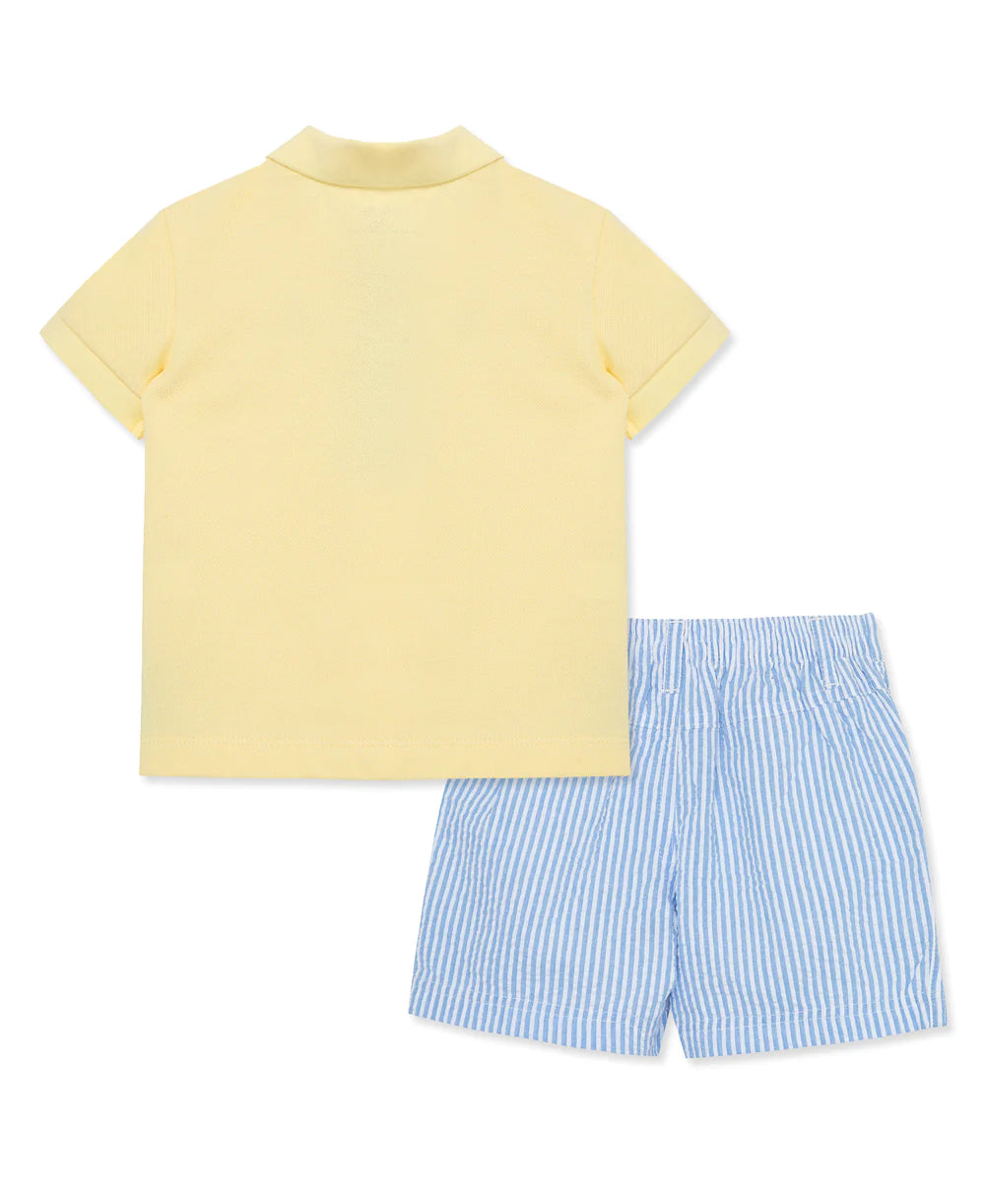 anchor polo toddler short set