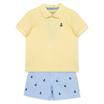 Anchor Polo Toddler Short Set PEEK A BOO