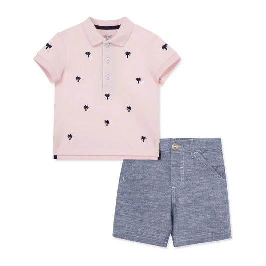 Palm Polo Short Set