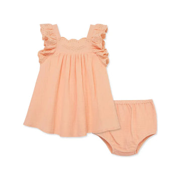 Peach Sundress PEEK A BOO