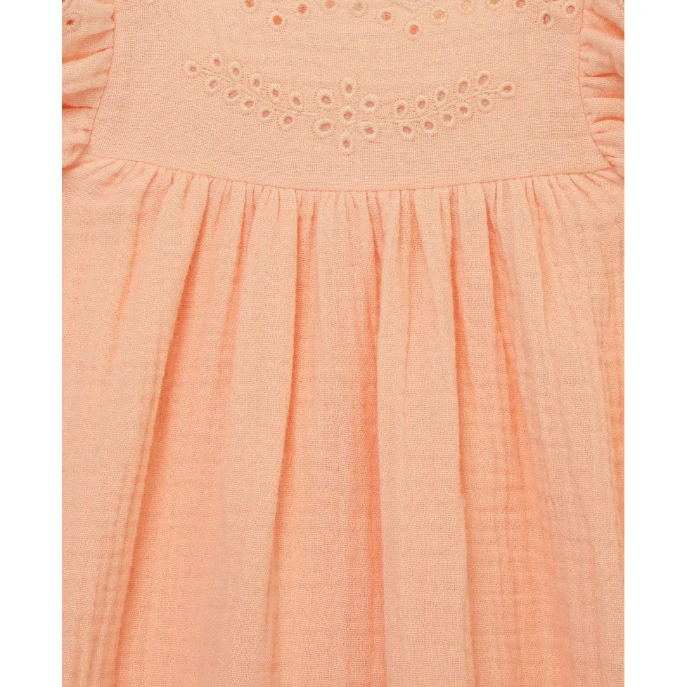 Peach Sundress PEEK A BOO