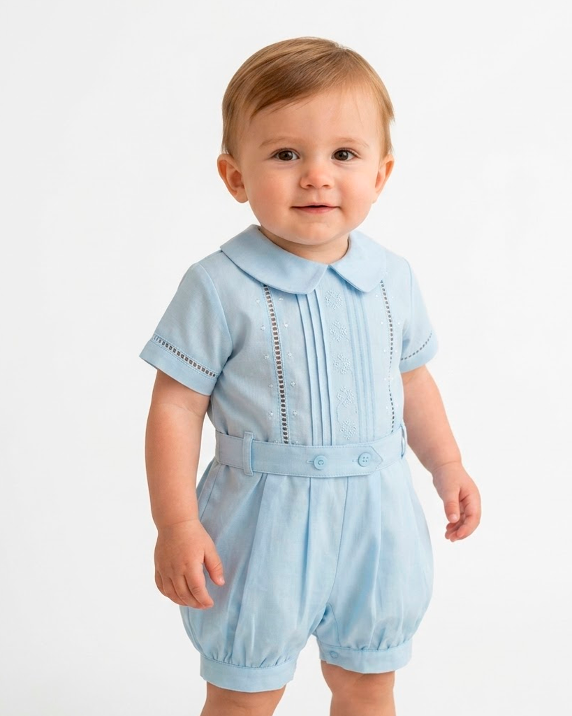 Blue Benjamin Romper PEEK A BOO